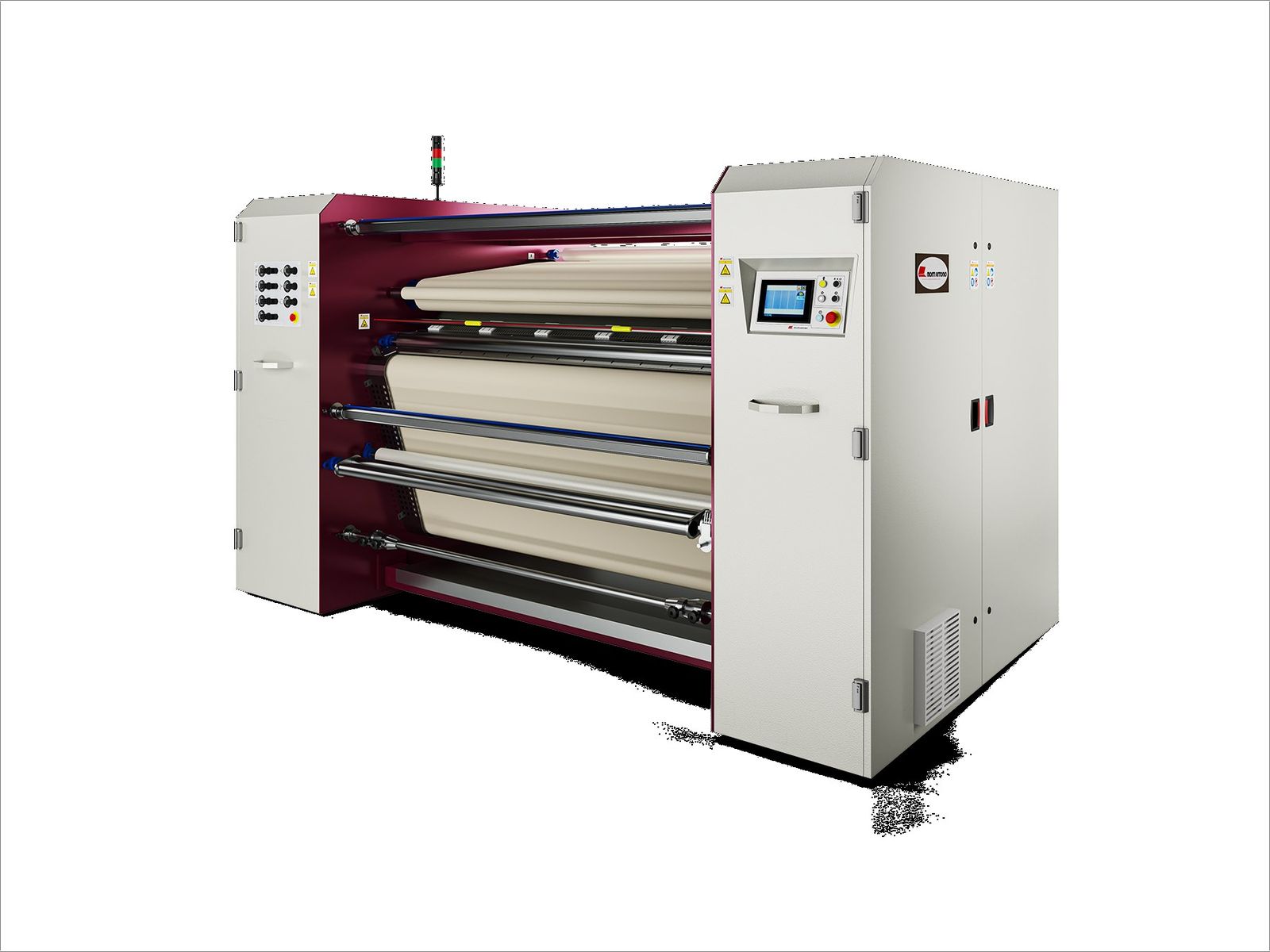 Calandra rotativa para sublimación textil